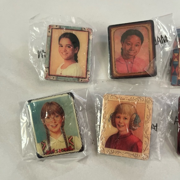 Retired American Girl Pleasant Company Hallmark Enamel Pin Lot Of 8 NIB Vintage - Picture 2 of 3